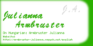 julianna armbruster business card